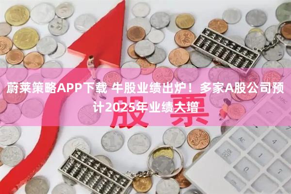 蔚莱策略APP下载 牛股业绩出炉！多家A股公司预计2025年业绩大增